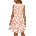 thumbnail image 5 of VUPSGEZ Summer Dresses Women'S Floral Camo Print Spring Summer Loose Casual Round Neck Camisole Sleeveless Vest Pocket Dress Swimsuit Beach Cover Up Fashion Dresses(Pink,XXL), 5 of 5