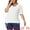 White, variant on Women Plus Size Tops V Neck Short Sleeve Pullover Knitted Casual Blouses White 1X