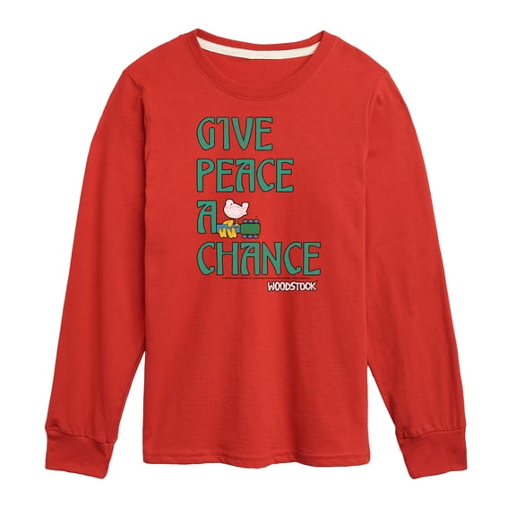 Woodstock - Give Peace A Chance - Toddler & Youth Long Sleeve Graphic T-Shirt