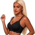 thumbnail image 4 of Yutgune Lace Bra Floral Wireless Triangle Women's Bras Ventilated Comfort Night Out Womens Bras, 4 of 5