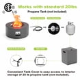 thumbnail image 4 of 50000 BTU Propane Fire Pit for Outdoor, 30 in. Gas Fire Pit Table Round Firepits for Outside Backyard, Patio, 4 of 11