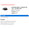thumbnail image 2 of Front Blower Motor - Compatible with 1992 - 1994 GMC Yukon 1993, 2 of 2