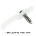 thumbnail image 4 of LED Strip Mounting Brackets, Fixing Clips with Screws for 8mm Wide 3528 2835 Non-waterproof LED Strip, Nylon 100Pcs, 4 of 5