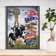 thumbnail image 2 of 5D bricolaje taladro redondo completo diamante pintura rancho letras signo decoración del hogar FLhrweasw Nuevo, 2 of 9
