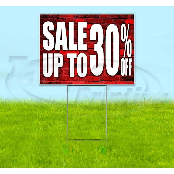 Sale Up To 30% Off (18" x 24") Yard Sign, Includes Metal Step Stake