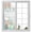 White, variant on Summer Ocean Window Privacy Film, Watercolor Coastal Coral Shell Seaweed Beige Static Cling UV Sun Blocking Heat Control Window Tint Day and Night, Non-Adhesive One Way Privacy Cover 17.7''x78.7''