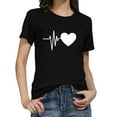thumbnail image 1 of T-Shirt à Manches Courtes à Col Rond à Manches Courtes pour Femme, 1 of 6
