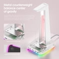 thumbnail image 4 of ONIKUMA ST-2 Auriculares Soporte RGB desmontable 3 puertos USB Conector de audio Conector multi-Modos Auriculares Para Auriculares Accesorios con Base Blanco Jumpingount EL006219-02B, 4 of 7