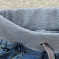 thumbnail image 5 of Karoyedx Boys Jeans Toddler Boy Jeans Stretch Fit Elastic Waist Pull On Relaxed Boys Pant Active Athletic Youth Outdoor Soft Teenage Streetwear Dark Blue Size,11-12 Years, 5 of 9