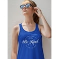 thumbnail image 2 of Be Kind Nice Good Badge Racerback Tank Women -Image by Shutterstock, Female x-Large, 2 of 4