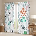 thumbnail image 2 of Homewish Cartoon Green Frog Curtains Pack of 2 (42x84 Each) for Preppy Children Kids,Dreamy Princess Curtains Blackout,Kawaii Animal Bedroom Curtains,Luxury Bedroom Decor, 2 of 6