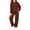 Rose Gold, variant on UACY Teen Girls Casual Tracksuit, Solid Pullover Hoodie & Loose Wide Leg Sweatpants 2 Piece Sweatsuit, Long Sleeve Daily Sport Outfit (Light Ashy, 5-6 Years)
