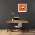 thumbnail image 3 of Jensen, Bo Virkelyst 26x26 White Modern Wood Framed Museum Art Print Titled - Zebra, 3 of 4
