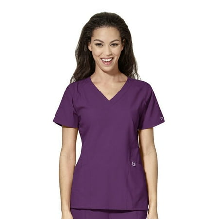 

WonderWink W123 Stylized V-Neck Scrub Top for Women