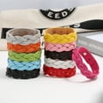 thumbnail image 3 of Women's braided leather bracelet, simple and versatile colorful student bracelet accessories, 3 of 5