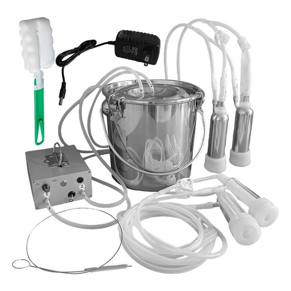 WZTO Cow Milker Electric Milking Machine 5L Milk Bucket Adjustable Suction Pulsating Vacuum Pump Efficient Milking Machine cozy