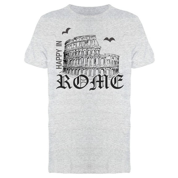 Happy In Rome Design Tee Men's -Image by Shutterstock