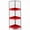 Red, variant on 3-Tier Metal Corner Shelves - Red