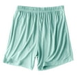 thumbnail image 2 of Women's Plus Size Casual Shorts — Solid Color Sleepwear & Loungewear, Lightweight & Loose Fit for Home Outdoor & Summer Wear, 2 of 5