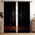 thumbnail image 4 of 2 Panels Gold Powder Glitter Rainbow Color Printed Curtains Bedroom Living Room Kitchen Decorative Curtains Can Be Customized 2 PCs, 4 of 7