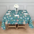 thumbnail image 3 of Pioneer Flower Floral Print Pattern Square Tablecloth, Waterproof Wipeable Spillproof Washable Table Cover for Home Kitchen Party Decor, 42"x42", 3 of 6