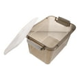 thumbnail image 1 of BRIGHTFUFU Carry Storage Box Transparent Light Gray for Storing Stationery 1Pcs, 1 of 6