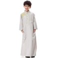thumbnail image 1 of Enfants Garçons Jubba Kaftan Robe Arabe Abaya Dishdasha Thobe Longue Robe, 1 of 3