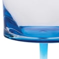 thumbnail image 5 of Set of Four Clear and Blue Acrylic Stemmed All Purpose Wine Glass, 5 of 5