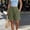 *Army Green, variant on Women’s Elastic High Waist Pleated Bermuda Shorts with Pockets,Casual Loose Fit Summer Midi Shorts Red,Women's Plus XXL