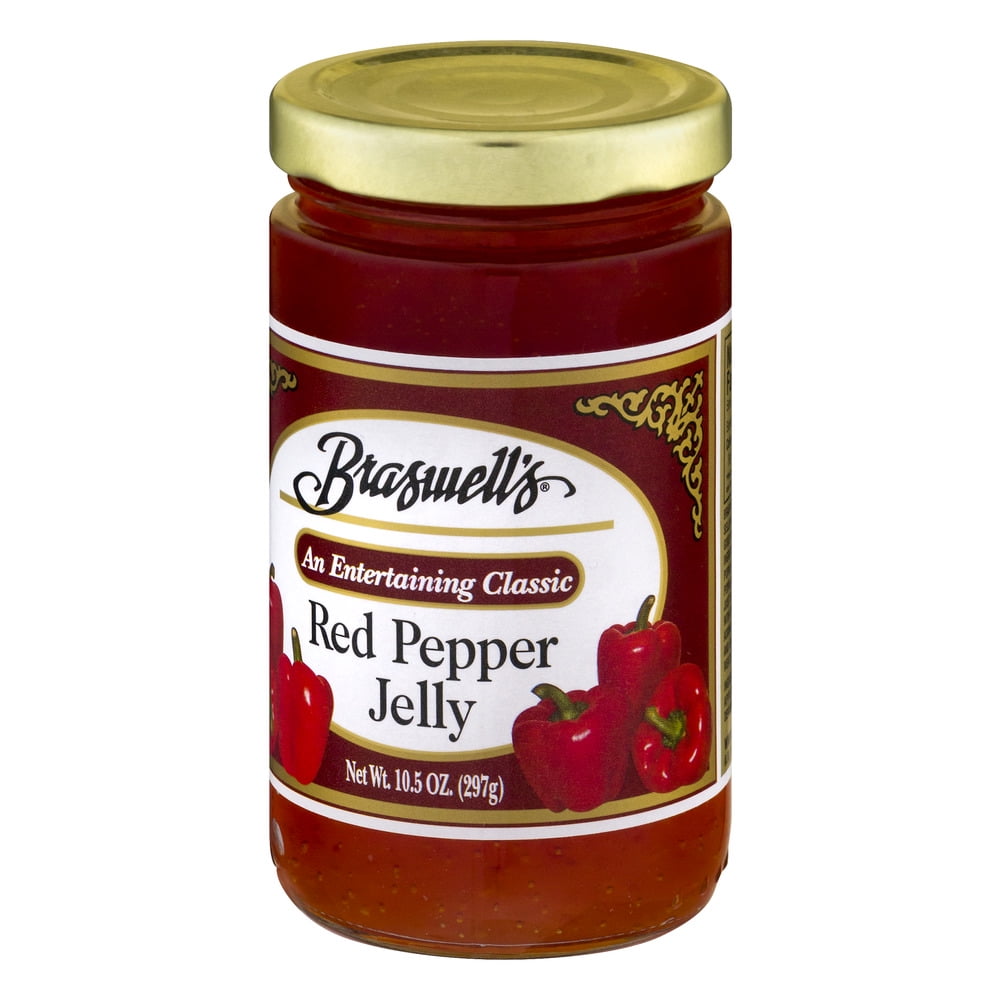 (6 pack) Braswell Red Pepper Jelly Spread, 10.5 oz Glass Jar