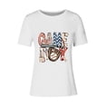 thumbnail image 4 of APEXFWDT Baseball Shirts Women Game Day Graphic Tee Shirts Short Sleeve Crewneck Casual Letter Print Shirts Tops, 4 of 4