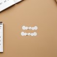 thumbnail image 4 of Minkissy 12 Pairs Chinese Frogs Button White Polyester Closure For Clothing Capes Coats Scarves, 4 of 8