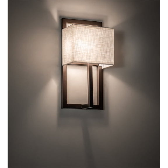 Meyda Tiffany 189713 Quincy 12" Tall Wall Sconce - Bronze