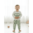 thumbnail image 5 of BemeyourBBs Toddler Boy Fishing Outfits Fall Winter ClothesLetter Print Long Sleev Sweatshirt and Fish Pants Set, 5 of 9