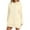 Light Yellow, variant on Hoodie Dress for Women 2026 Fall Winter Casual Long Sleeve Side Slit Hem Hooded Sweatshirt Dress with Pockets Pullover Top