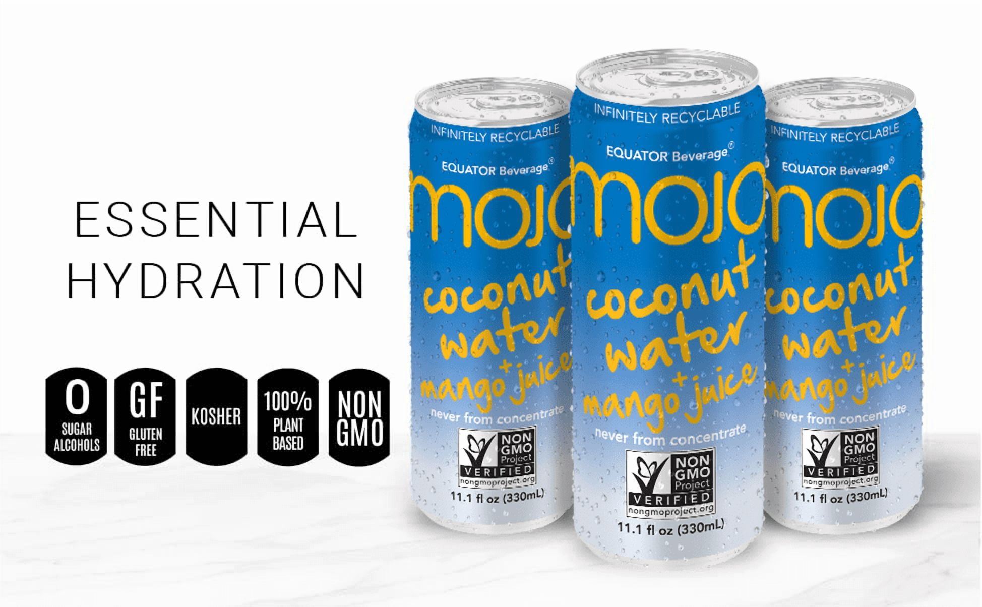 MOJO Coconut Water + Mango Juice | Hydration Drink & Sports Drink