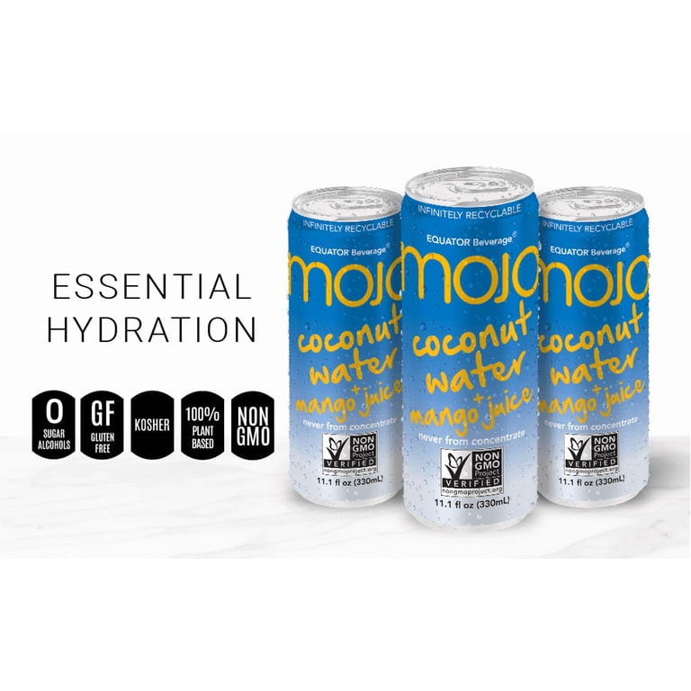 MOJO Coconut Water + Mango Juice | Hydration Drink & Sports Drink