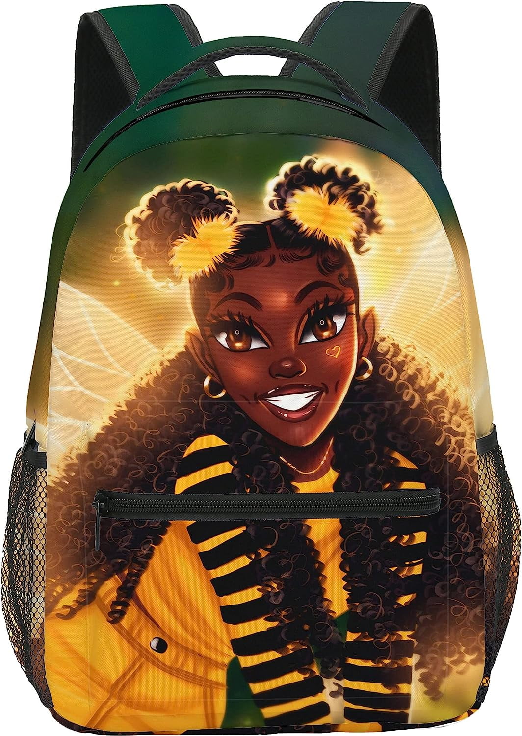 GDAKE African Girl Backpack for School Black Girl Bookbag African