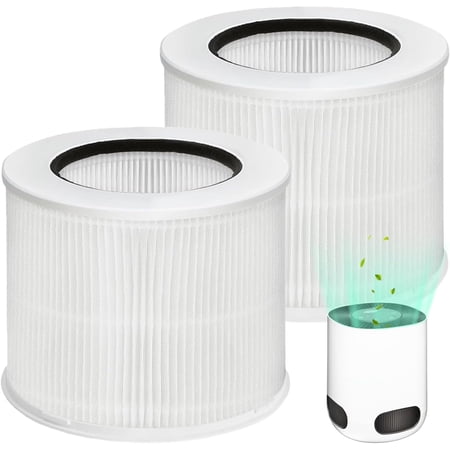 12020 Filter Replacement Compatible with Tabletop Smart Air Purifier 11020 & 11021 200 Sq. Ft. Capacity 2Pack (12020 Filter)