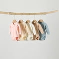 thumbnail image 3 of PEACNNG 3Pcs Newborn Autumn Jumpsuit Baby Boys Girls Long Sleeve Romper 2022 New Infant Toddler Clothes 100% Cotton Bodysuit Solid Color, 3 of 5