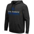 thumbnail image 2 of Men's Colosseum Black Air Force Falcons Lantern Pullover Hoodie, 2 of 3