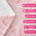 thumbnail image 7 of Flannel Fleece Throw Blanket, Soft Large Throw Blanket, Lightweight Cozy Plush Throw Blanket Fit Sofa Bed, 40"x50", Pink Roses, 7 of 7
