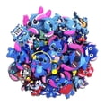 thumbnail image 1 of IVASKY 39PCS PVC Stitch Croc Shoe Charms, Multicolor 1-2 Inch Decorations for Kids Boys Girls, Party Favors, 1 of 7
