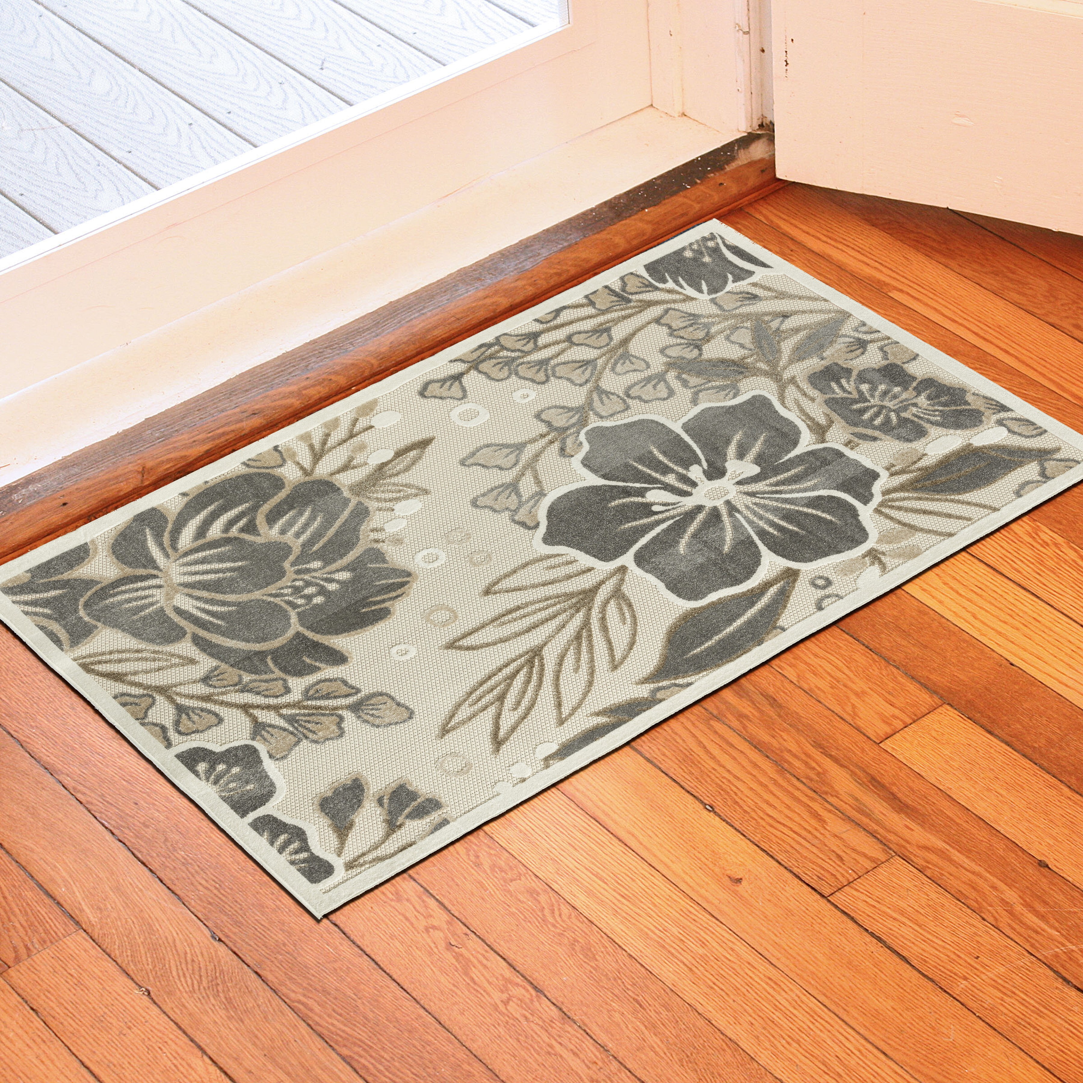 Ox Bay 5' x 8' Multi-color Floral Outdoor Rug