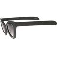 thumbnail image 3 of sunglassLA Unisex Womens High Fashion Two-Toned Chunky Oversize Cat Eye Sunglasses (Matte Black-Black / Lavender) - 42mm, 3 of 4