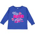 thumbnail image 3 of Inktastic Big Sister Again with Flowers and Arrow Girls Long Sleeve Toddler T-Shirt, 3 of 5
