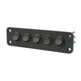 thumbnail image 2 of Car Switch Panel,Car Switch Panel 5 Marine Boat Rocker Switch Gang ON Off Switch Top of the Line, 2 of 14