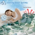 thumbnail image 3 of Eucalyptus Leaves Cooling Blanket,Lightweight Breathable Summer Throw Blanket with Double Sided Cold Effect,Green Botanical Summer Spring Leaves Picnic Blankets Bed Sheet for Hot Sleepers 40"x60", 3 of 8