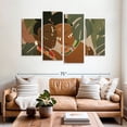 thumbnail image 2 of Elephant Stock Exotic African Beauty Wall Art - Horizontal Multi Panel Canvas - Living Room Wall Decor - People Multi Panel - Brown And Green Decor - 68" x 42", 2 of 8