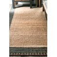 thumbnail image 4 of nuLOOM Cameron Hand Woven Jute Area Rug, 10' x 14', Natural, 4 of 4